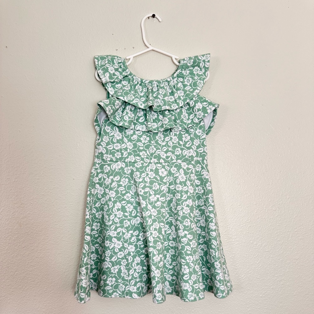 Janie and Jack Green floral dress